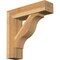 Ekena Millwork Funston Block Rough Sawn Bracket w/ Offset Brace, Western Red Cedar, 8"W x 30"D x 30"H BKT0806X30X30FST05RWR - alternate 1